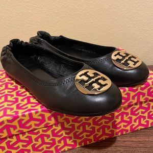 Tori Burch Minnie Travel Mallet Flat is for sale!